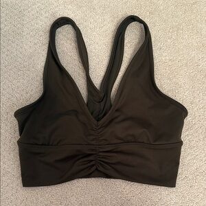 Alo Yoga Army Green Sports Bra